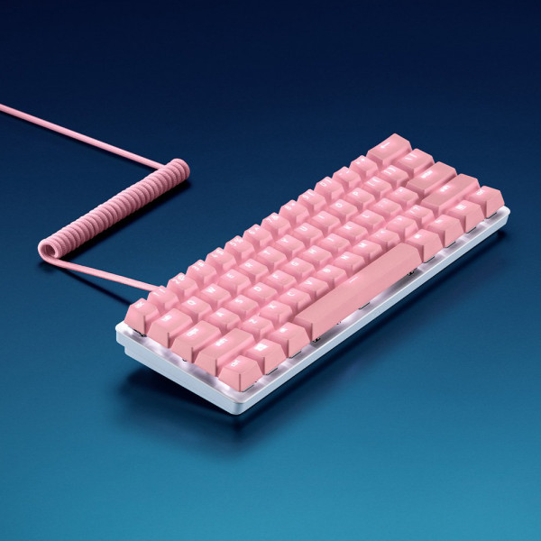 Razer PBT Keycap + Coiled Cable Upgrade Set Quartz Pink  