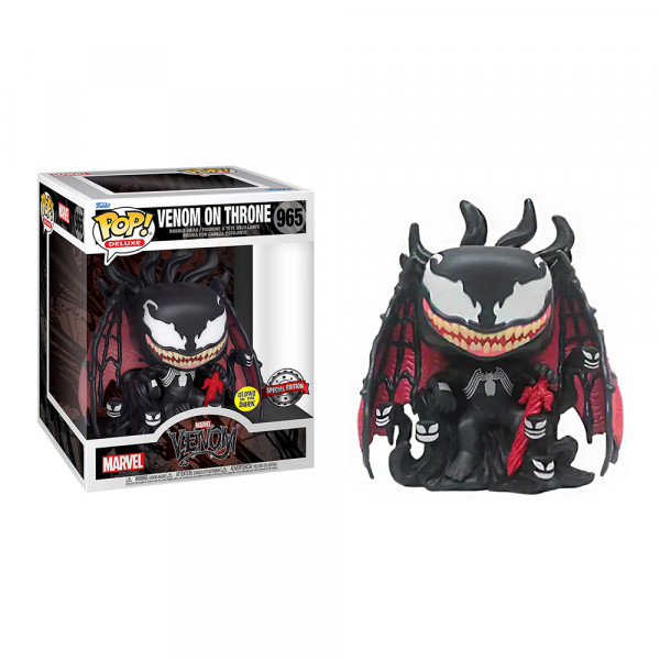 Funko POP! Marvel Venom: Venom on Throne (Glows in the Dark)