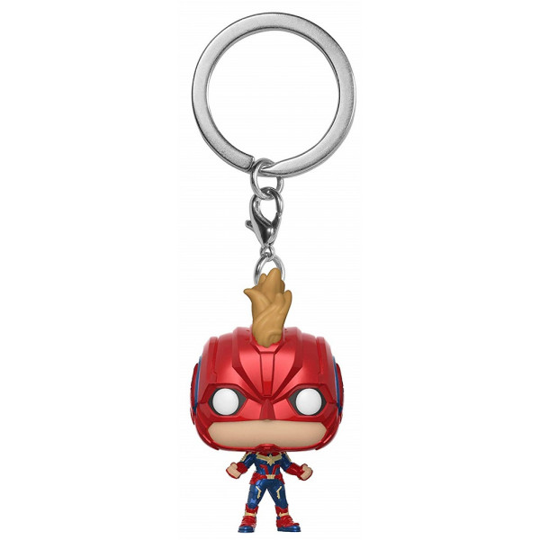 Funko POP! Keychain Captain Marvel: Captain Marvel (w/Helmet)
