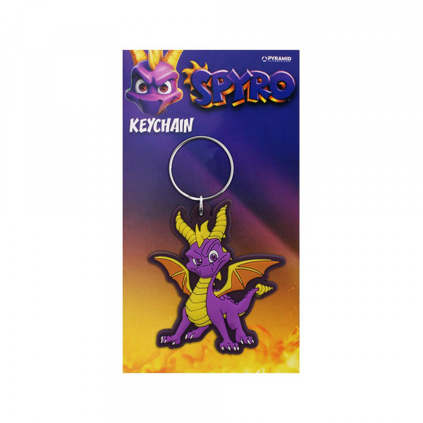 Pyramid Rubber Keychain Spyro: Dragon Stance