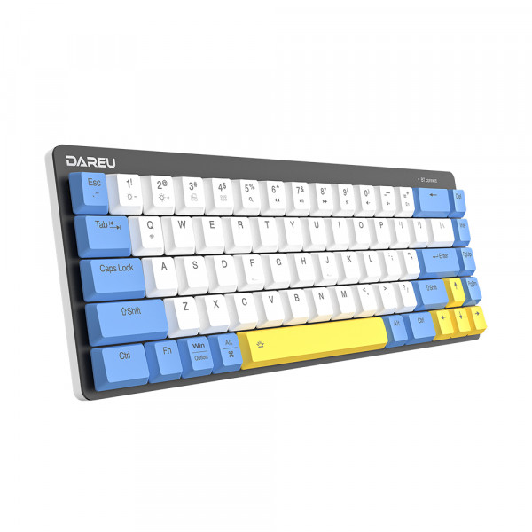 Dareu EK868 White-Blue-Yellow, Brown Switch  