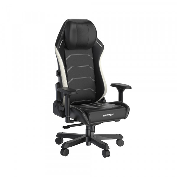 DXRacer Master Plus / XL Microfiber Leatherette Black White  