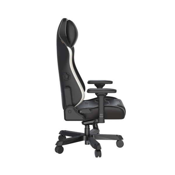 DXRacer Master Plus / XL Microfiber Leatherette Black White  