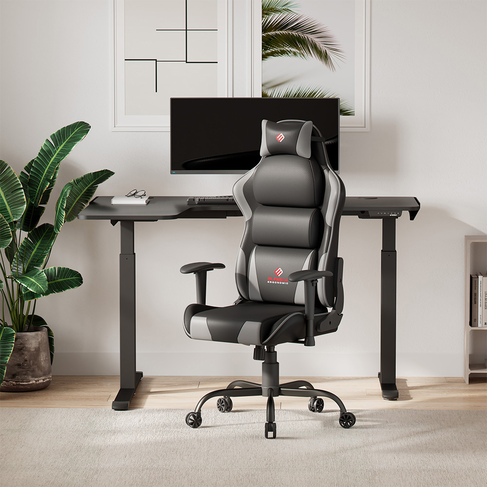 Hector, Ergonomic Chair, Grey