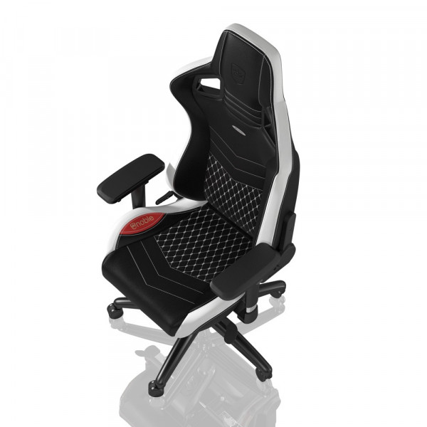 noblechairs EPIC Real Leather Black/White/Red  