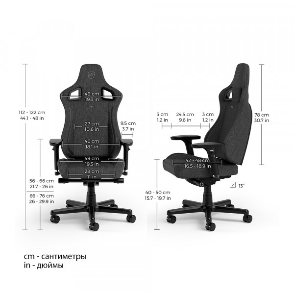 noblechairs EPIC Compact TX Fabric Anthracite