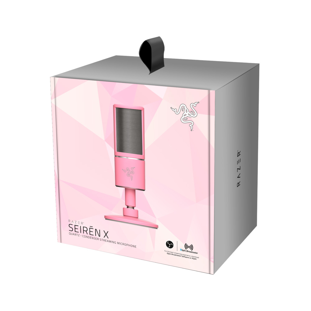 Razer Seiren X Quartz Pink - микрофоны для стримеров! Киберспортивный