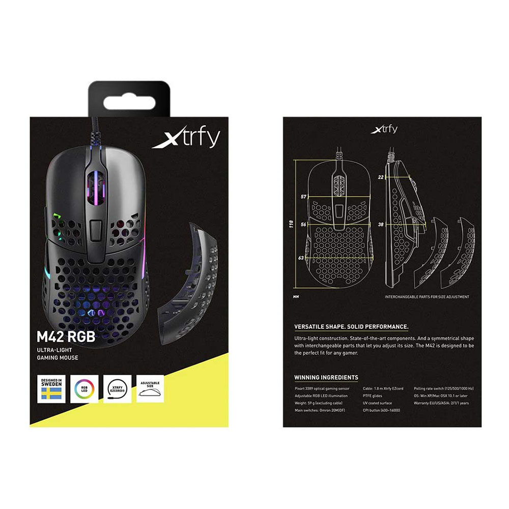 Xtrfy M42 RGB Black - Купить мышь в Москве