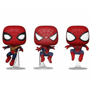 Funko POP! (3 Pack) Marvel Spider-Man No Way Home: Spider-Man / Friendly Neighborhood Spider-Man / The Amazing Spider-Man