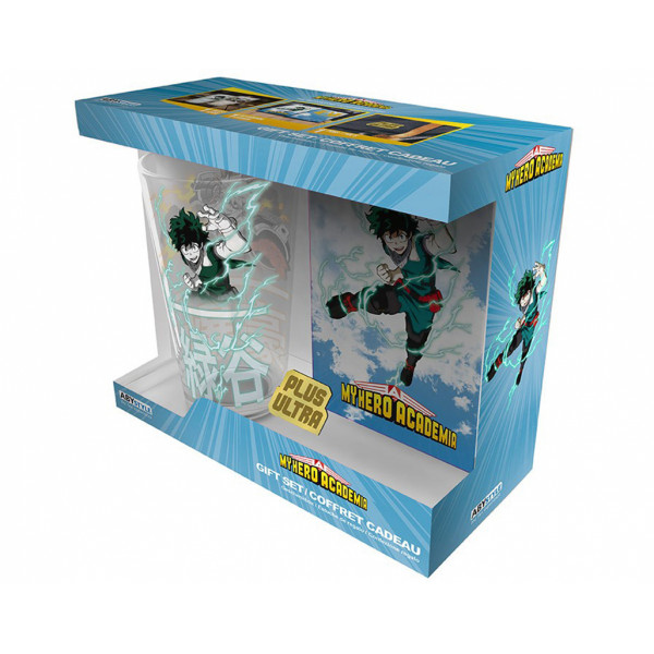 ABYstyle Pack (XXL glass + Pin + Pocket Notebook) My Hero Academia: Heroes