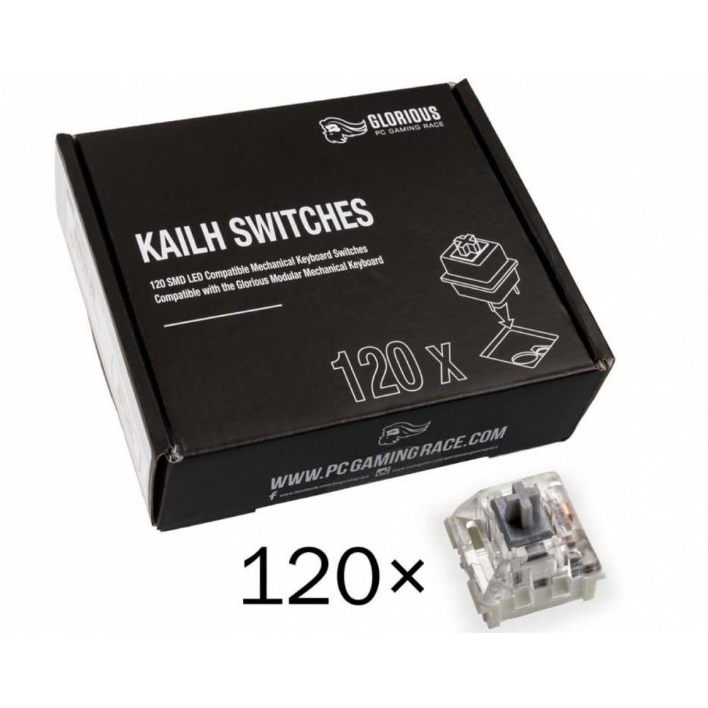 Glorious Mechanical Switches Pack Kailh Speed Silver (120 шт) - купить в  Москве