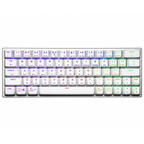 Cooler Master SK622 Silver White Hybrid Wireless Keyboard (Red Switch)  