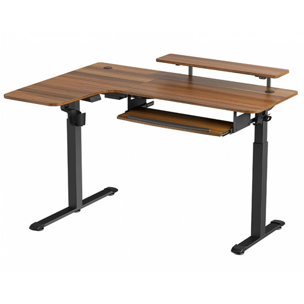 Eureka Ergonomic EGD-L60 Standing Desk Walnut 60'', Left