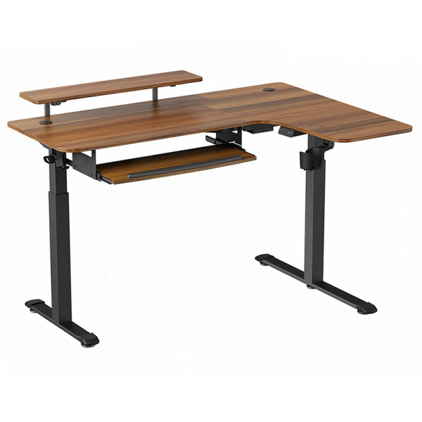 Eureka Ergonomic EGD-L60 Standing Desk Walnut 60'', Right  