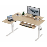 Eureka Ergonomic EHD-L60 L Shaped Standing Desk Maple, Left