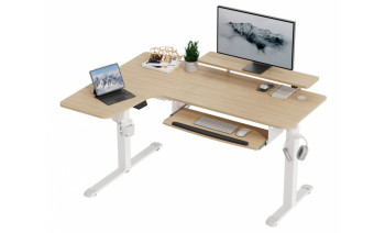 Eureka Ergonomic EHD-L60 L Shaped Standing Desk Maple, Left