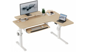 Eureka Ergonomic EHD-L60 L Shaped Standing Desk Maple, Right