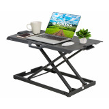 Eureka Ergonomic Height Adjustable 30 Inch Standing Desk Converter, Sit Stand Black