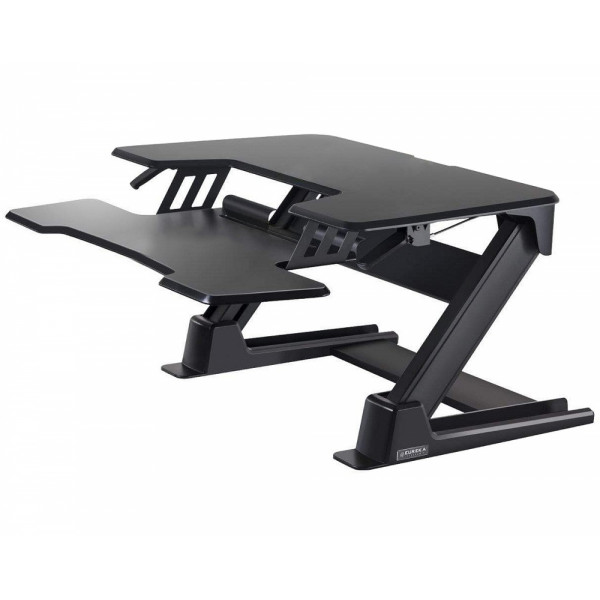 Eureka Ergonomic Height Adjustable Standing Desk Converter - 36 Inch, Black