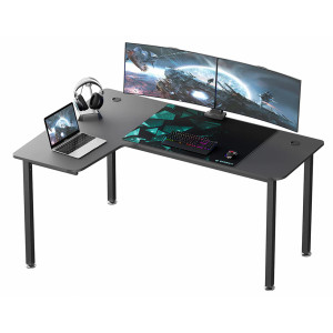 Eureka Ergonomic L01-60" L-Shaped Gaming Desk, Left