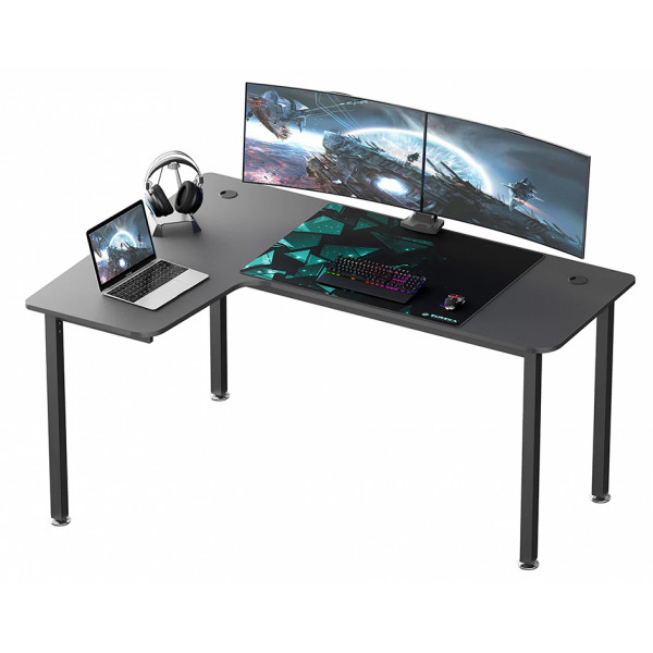 Eureka Ergonomic L01-60" L-Shaped Gaming Desk, Left  