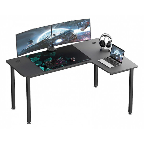 Eureka Ergonomic L01-60" L-Shaped Gaming Desk, Right  