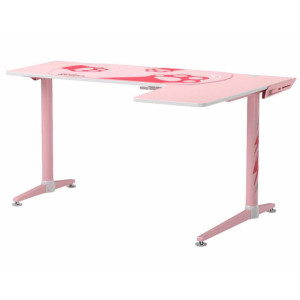 Eureka Ergonomic L60 60" Pink L Shaped Gaming Desk, Right