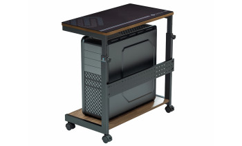 Eureka Ergonomic Mobile CPU Cart Walnut