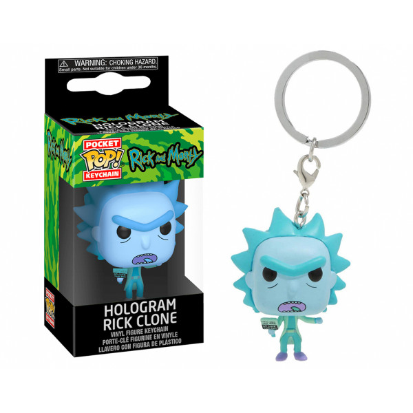 Funko POP! Keychain Rick and Morty: Hologram Rick Clone
