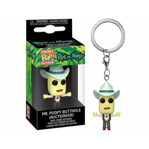 Funko POP! Keychain Rick and Morty: Mr. Poopy Butthole (Auctioneer)