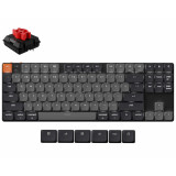 Keychron K1 QMK (Ver.6) Wireless White Backlight (Keychron Milk POM Red Switch)