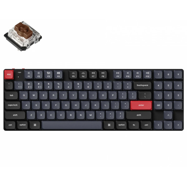 Keychron K13 Pro RGB Backlight Low Profile Gateron Mechanical (Hot-Swappable) Brown Switch  