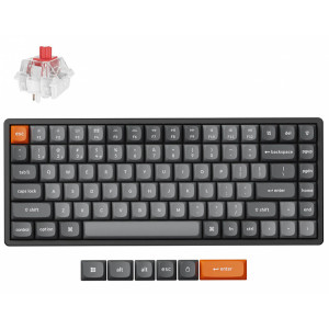 Keychron K2 Max QMK Black (Hot-Swappable) Wireless White Backlight (Keychron Super Red Switch)