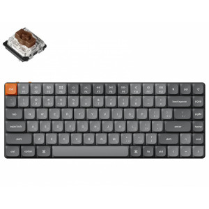 Keychron K3 Max RGB Backlight (Hot-Swappable) Low Profile Gateron Mechanical Brown Switch