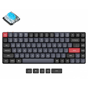 Keychron K3 Pro RGB Backlight Low Profile Gateron Mechanical (Hot-Swappable) Blue Switch