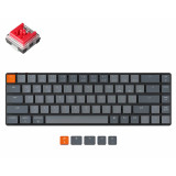 Keychron K7 White Backlight Light Grey Keychron Optical (Hot-Swappable) Red Switch