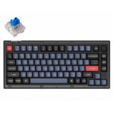Keychron V1 QMK Fully Assembled Frosted Black (Translucent) Keychron K Pro Blue
