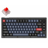 Keychron V1 QMK Fully Assembled Frosted Black (Translucent) Keychron K Pro Red