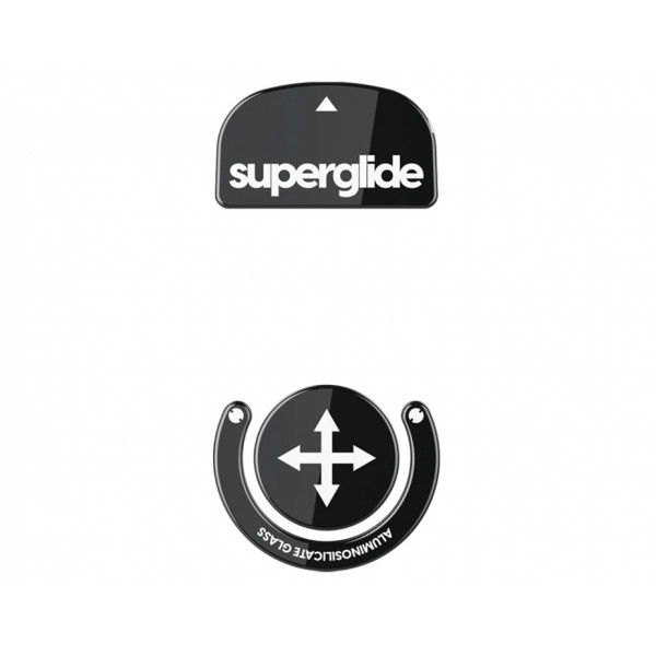 Pulsar Superglide Glass Skates for Logitech G Pro X Superlight (Black)  