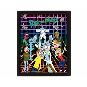 Pyramid 3D Lenticular Poster Rick and Morty: (Characters Grid)