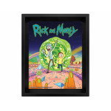 Pyramid 3D Lenticular Poster Rick and Morty: (Portal)