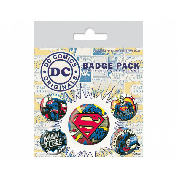 Pyramid Badge Pack DC Originals: Superman Comics