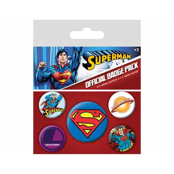Pyramid Badge Pack DC: Superman