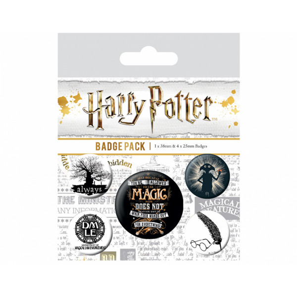 Pyramid Badge Pack Harry Potter: Symbols