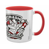 Pyramid Coloured Inner Mug Crash Bandicoot: 1996 Emblem Red
