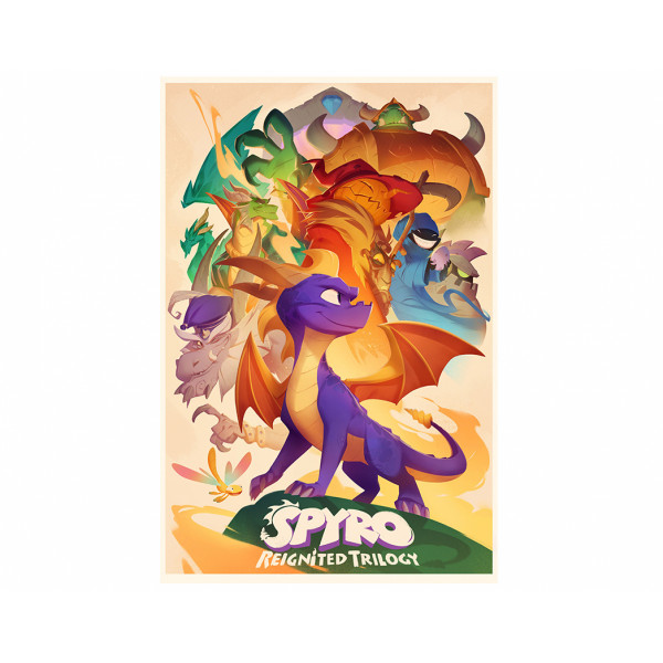 Pyramid Maxi Poster: Spyro (Animated Style)
