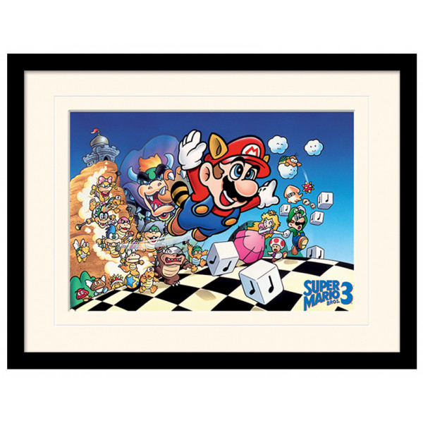 Pyramid Mounted & Framed Prints: Super Mario Bros. 3 (Art)
