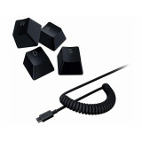 Razer PBT Keycap + Coiled Cable Upgrade Set Classic Black