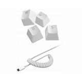 Razer PBT Keycap + Coiled Cable Upgrade Set Mercury White