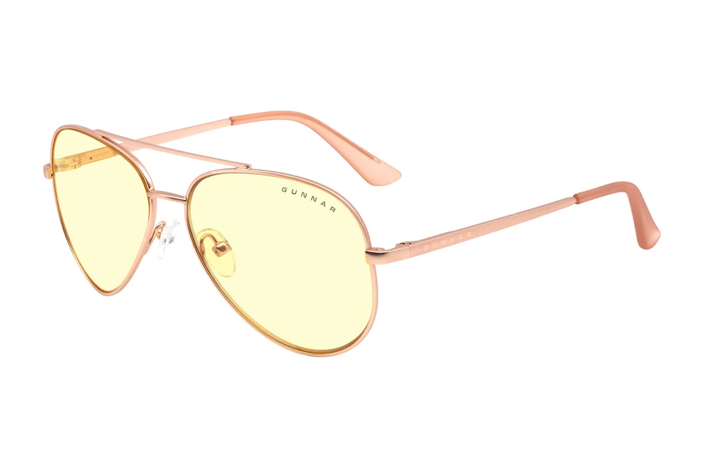 Компьютерные очки Gunnar Maverick Rose Gold (Amber Lens Tint)